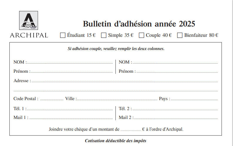 bulletin d'adhsion2025